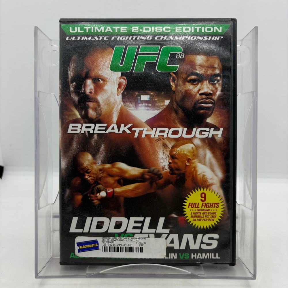 UFC 88 Breakthrough Liddell vs Evans Ultimate 2-Disc Edition DVD 2008 MMA